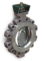 Valvola a farfalla doppio eccentrico per industria chimica - Serie HC