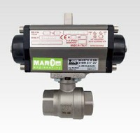 VALVOLA A SFERA A 2 VIE CORPO ACCIAIO INOX AISI 316 MICROFUSO