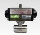 VALVOLA A SFERA A 2 VIE CORPO ACCIAIO INOX AISI 316L