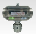 VALVOLA A SFERA A 3 VIE CORPO CORPO ACCIAIO INOX AISI 316L PER ALTA PRESSIONE , FORATURA L, FINITURA LUCIDA